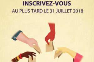 Dernier rappel ! Participation aux élections 2018