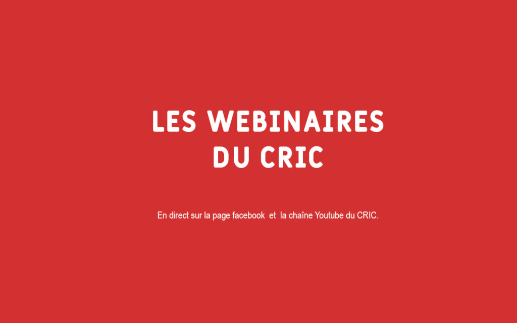 les webinaires du cric