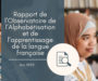 Rapport de l’Observatoire de l’Alphabétisation